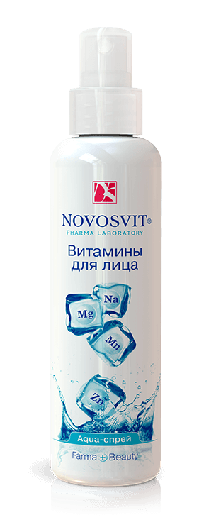 AQUA-spray "Vitamins for the face" 190ml NOVOSVIT - narodkosmetika.com